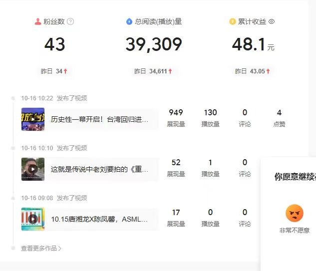 图片[2]-头条九宫格数据反馈，每天收益几十到几百不等，你提供账号，我们出技术，每天提供10—20条视频